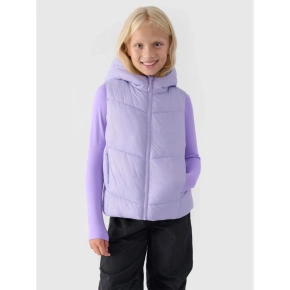 Dívčí prošívaná kapuce bez rukávů 4F Junior 4FJWAW24TVJAF129-51S Dívčí prošívaná kapuce bez rukávů 4F Junior 4FJWAW24TVJAF129-51S