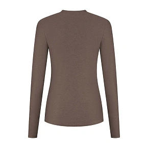 Běžecké tričko Rogelli DR ESSENTIAL v barvě mokka, velikost XS