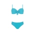 Dámské dvoudílné plavky Monaco 6 S730SN6-10a sv. modré - Self