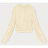 Dámská tenká krátká mikina ecru (8B938-67+132) - J.Style