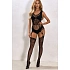Dámský bodystocking Kelly černý - Pure Sin