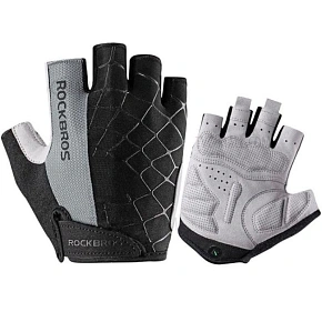Cyklistické rukavice Rockbros S109GR velikost S - šedé Cyklistické rukavice Rockbros S109GR velikost S - šedé