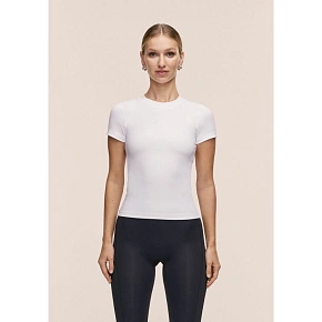 Dámské tričko CASALL Defined Rib Tee, bílá barva Dámské tričko CASALL Defined Rib Tee, bílá barva