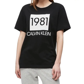 Dámské Tričko s krátkým rukávem QS6343E-001 - Calvin Klein Dámské Tričko s krátkým rukávem QS6343E-001 - Calvin Klein