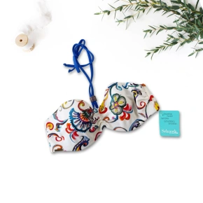 Vrchní díl plavek B1916-60013 smetanovo-modrý - Selmark