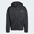 Pánská nová mikina s kapucí Adidas Z.N.E. Full-Zip Black - JE7538