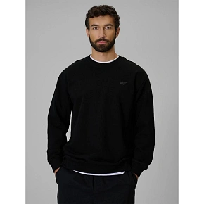 Pánská mikina z fleece s pravidelným střihem bez kapuce 4F 4FRMM00TSWSM3059-20S