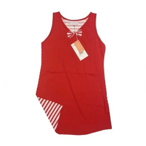 Dámská noční košile LA2149AB červenobílá - Noidinotte