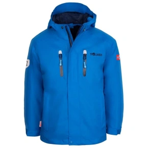 TrollKids Dětská bunda do deště Sognefjord Jacket Pro azure blue/navy prodyšná modrá (431-160)