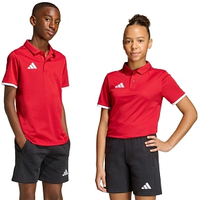 Dětské tričko adidas Entrada 26 Polo červené JZ6626