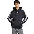Pánská mikina adidas Essentials 3-Stripes French Terry Hoodie, černá, KY6605