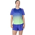 Tričko ASICS Road Fade SS 2012D420-400, modré, velikost L