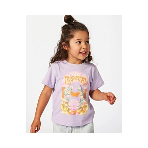 Tričko RIP CURL Rainbow Tropics Art Tee-Girl fialové Tričko RIP CURL Rainbow Tropics Art Tee-Girl fialové