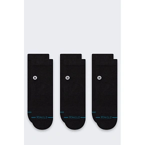 Ponožky Stance Icon Quarter, balení po 3 kusech – černé Ponožky Stance Icon Quarter, balení po 3 kusech – černé