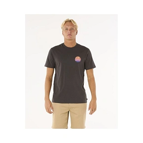 Tričko RIP CURL Wettie Passage Icon Tee, černé Tričko RIP CURL Wettie Passage Icon Tee, černé