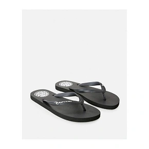 Plážové žabky RIP CURL Icons Of Surf Bloom Open Toe, černé Plážové žabky RIP CURL Icons Of Surf Bloom Open Toe, černé