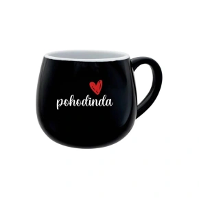 POHODINDA - černý keramický hrníček 300 ml