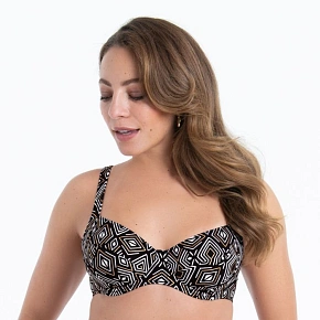 Dámská plavková podprsenka Sibel Top Bikini - horní díl 8447-1 černo/zlatá - Anita Classix