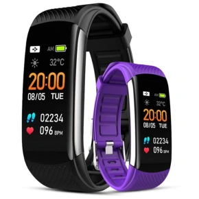 GIEWONT Black and Purple 2 Strap Smartwatch GW200-3 GIEWONT Black and Purple 2 Strap Smartwatch GW200-3