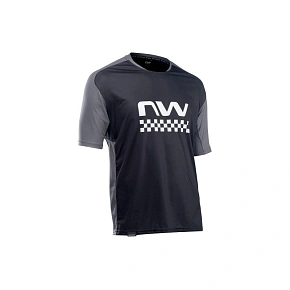 Cyklistický dres NORTHWAVE Edge Jersey Short Sleeve – černý/tmavě zelený