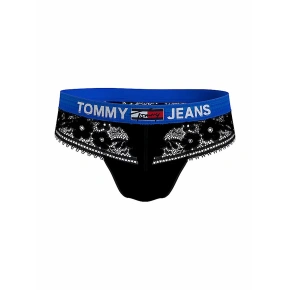 Dámská tanga Jeans Lace UW0UW03950-BDS - Tommy Hilfiger