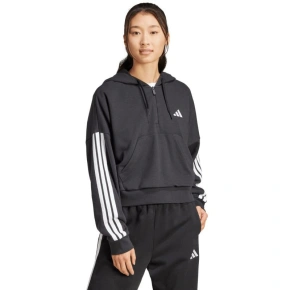 Dámská mikina adidas Essentials French Terry Quarter-Zip Hoodie black JN1956