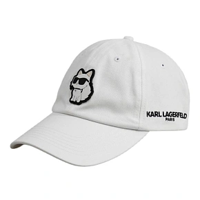 Kšiltovka Karl Lagerfeld Paris Choupette Strapback, bílá – L5WH7944 wht Kšiltovka Karl Lagerfeld Paris Choupette Strapback, bílá – L5WH7944 wht