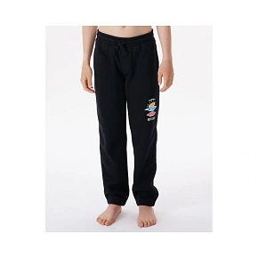 Kalhoty RIP CURL Icons Of Surf Trackpant-Boy, černé Kalhoty RIP CURL Icons Of Surf Trackpant-Boy, černé