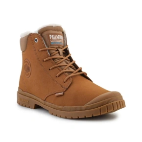 Boty Palladium sp20 Cuff Leather Waterproof WL M 79067-257-M Mahogany