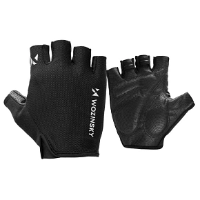 Cyklistické rukavice Wozinsky WRR-01L velikost L - černé