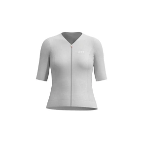 Cyklistické tričko POC W's Raceday S/S Jersey, bílé