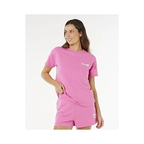 Dámské tričko RIP CURL Surf Puff Party Pack Relaxed, růžové Dámské tričko RIP CURL Surf Puff Party Pack Relaxed, růžové