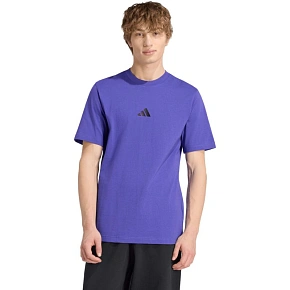 Pánské tričko adidas Essentials Small Logo Single Jersey fialové KF2404