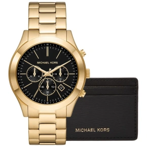 Pánské hodinky + pouzdro na karty MICHAEL KORS MK1076SET + BOX