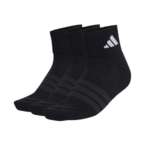 Ponožky adidas Cushioned Sportswear Ankle 3P černé KC9633