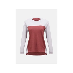 Dámské tričko PEAK PERFORMANCE W Trail Wool-Blend Longsleeve, šedá barva Dámské tričko PEAK PERFORMANCE W Trail Wool-Blend Longsleeve, šedá barva
