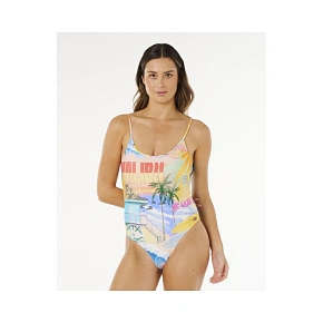 Dámské plavky RIP CURL Hotel Malibu Cheeky One Piece, vícebarevné
