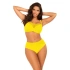 Dámské dvoudílné plavky Fashion 32 S1002N3-21 žluté - Self