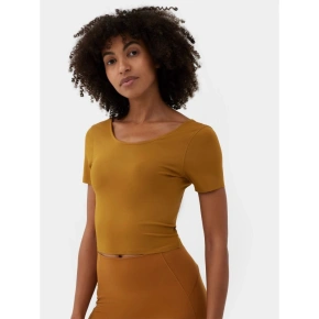 Dámské rychleschnoucí tričko na jógu 4F crop top Dámské rychleschnoucí tričko na jógu 4F crop top