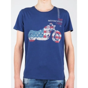 Tričko Wrangler S/S Biker Flag Tee W7A53FK 1F