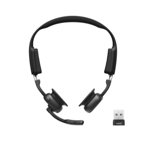 Shokz OpenMeet mic-ANC USB-C bezdrátová sluchátka s kostmi + adaptér USB-A černá