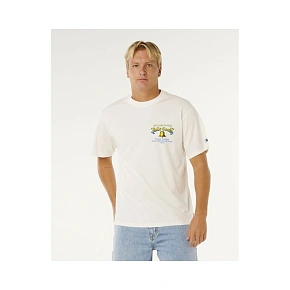 Pánské tričko RIP CURL Bells Pro 26 Bell Logo Tee, bílé Pánské tričko RIP CURL Bells Pro 26 Bell Logo Tee, bílé