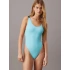 Dámské jednodílné plavky KW0KW02340 DCE sv. modré - Calvin Klein