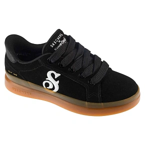 Tenisky Skechers Slip-Ins Suede Snoop Cupsole 186100-BKW, černé, velikost 36