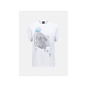Tričko PEAK PERFORMANCE Explore Graphic Tee Men, bílé, pánské Tričko PEAK PERFORMANCE Explore Graphic Tee Men, bílé, pánské