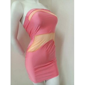 Dámské sexy šaty ISF2213 růžové - Koucla