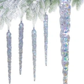 RAMPOUCHY - DUHOVÁ ZÁVĚSNÁ DEKORACE 22 CM 4 KS