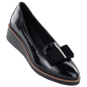 Dámské vysoké lakované polobotky černé Vinceza 58630 Dámské vysoké lakované polobotky černé Vinceza 58630