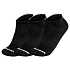 Skechers 3pk Unisex Terry Qtr Crew S111035-001 Černé 35–38