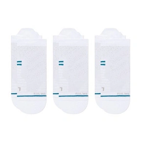 Běžecké ponožky Stance Athletic Tab, balení po 3 kusech – bílé, velikost: M